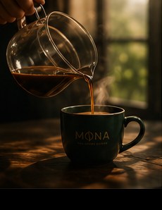 Mona'da elle demleme kahve